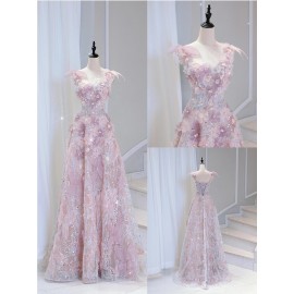 Beautiful engagement dress 2026 new high-end sequin dinner student day coming-of-age ceremony host dress